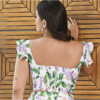 Linen Sweetheart Crop Top