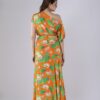 Lotus Print V Peekaboo Top