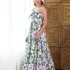 Linen Front Bow Maxi Dress
