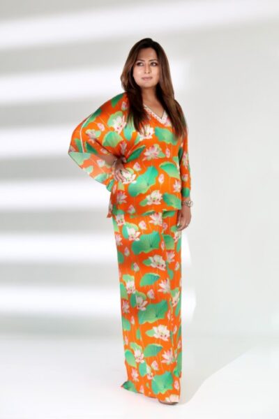 LOTUS PRINT DRESS