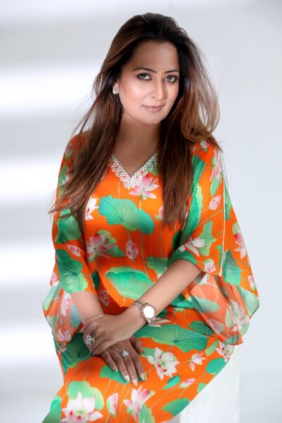 LOTUS PRINT KAFTAAN TOP