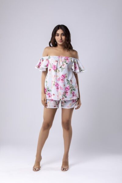 Linen Off Shoulder Top