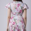 Linen Front Bow Tie Up Dress