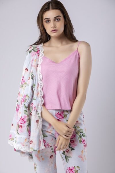 Linen Spaghetti Top