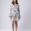 Linen Tie Up Short Dress