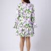 Linen Tie Up Short Dress