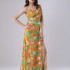 Lotus Print Dress