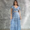 Shimmer Tiered Skirt