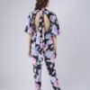 Floral Print Back Peekaboo Top