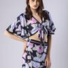 Floral Print Wrap Around Top