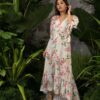 Linen High Low Dress